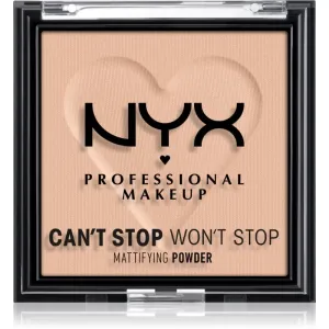 NYX Professional Makeup Can't Stop Won't Stop Mattifying Powder mattierendes Puder Farbton 04 Meduim 6 g