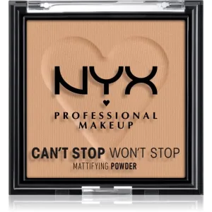 NYX Professional Makeup Can't Stop Won't Stop Mattifying Powder mattierendes Puder Farbton 06 Tan 6 g