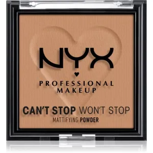 NYX Professional Makeup Can't Stop Won't Stop Mattifying Powder mattierendes Puder Farbton 07 Caramel 6 g