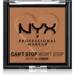 NYX Professional Makeup Can't Stop Won't Stop Mattifying Powder mattierendes Puder Farbton 08 Mocha 6 g