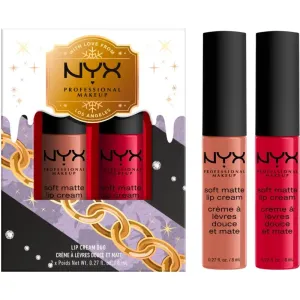 NYX Professional Makeup Limited Edition Xmass Mrs Claus Oh Deer Soft Matte Lip Cream Set Lippenset Farbton 1 2x8 ml