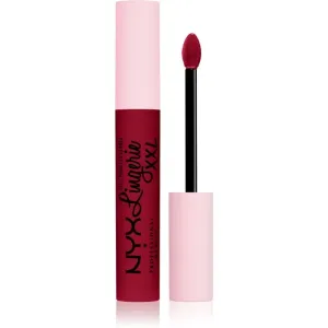 NYX Professional Makeup Lip Lingerie XXL flüssiger Lippenstift mit mattierendem Finish Farbton 22 - Sizzlin 4 ml