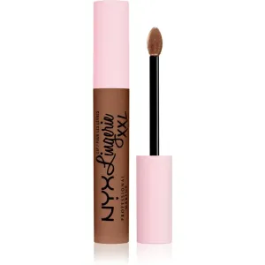 NYX Professional Makeup Lip Lingerie XXL flüssiger Lippenstift mit mattierendem Finish Farbton 29 - Hot Caramelo 4 ml