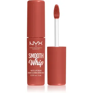 NYX Professional Makeup Smooth Whip Matte Lip Cream seidiger Lippenstift mit glättender Wirkung Farbton 04 Teddy Fluff 4 ml