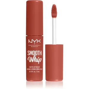 NYX Professional Makeup Smooth Whip Matte Lip Cream seidiger Lippenstift mit glättender Wirkung Farbton 07 Pushin' Cushion 4 ml