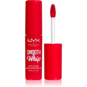 NYX Professional Makeup Smooth Whip Matte Lip Cream seidiger Lippenstift mit glättender Wirkung Farbton 13 Cherry Creme 4 ml