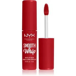 NYX Professional Makeup Smooth Whip Matte Lip Cream seidiger Lippenstift mit glättender Wirkung Farbton 14 Velvet Robe 4 ml