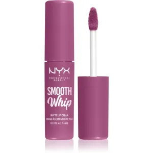NYX Professional Makeup Smooth Whip Matte Lip Cream seidiger Lippenstift mit glättender Wirkung Farbton 19 Snuggle Sesh 4 ml