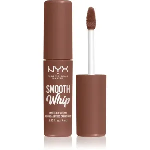 NYX Professional Makeup Smooth Whip Matte Lip Cream seidiger Lippenstift mit glättender Wirkung Farbton 24 Memory Foam 4 ml