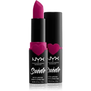 NYX Professional Makeup Suede Matte  Lipstick Mattierender Lippenstift Farbton 12 Clinger 3.5 g