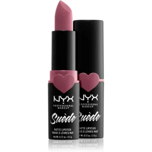 NYX Professional Makeup Suede Matte  Lipstick Mattierender Lippenstift Farbton 28 Soft Spoken 3.5 g
