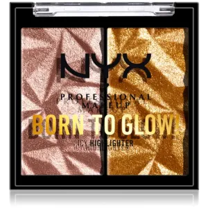 NYX Professional Makeup Born To Glow Icy Highlighter Highlighter-Palette Farbton 05 - Rock Candy 5,7 g