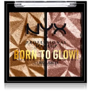 NYX Professional Makeup Born To Glow Icy Highlighter Highlighter-Palette Farbton 08 - Bout The Bronze 5,7 g
