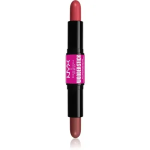 NYX Professional Makeup Wonder Stick Cream Blush beidseitiger Konturenstift Farbton 03 Coral N Deep Peach 2x4 g