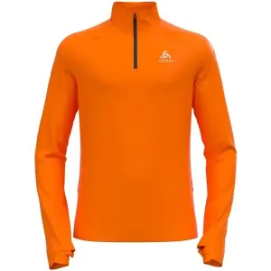 Odlo M MID LAYER 1/2 ZIP AXALP CERAMIWARM Herren Sportsweatshirt, orange, größe L