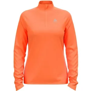 Odlo MIDLAYER 1/2 ZIP CARVE LIGHT Damen Funktionssweatshirt, orange, größe L