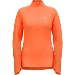 Odlo W ZEROWEIGHT MID LAYER 1/2 ZIP Damen Sweatshirt, orange, größe L