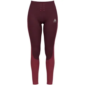 Odlo RUN EASY WARM Damen Laufhose, weinrot, größe M