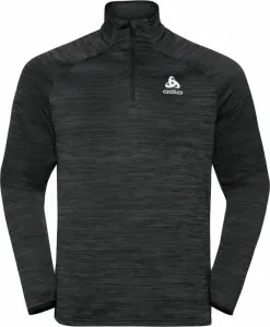 Odlo MIDLAYER 1/2 ZIP RUN EASY WARM Sweatshirt mit kurzem Reißverschluss;, schwarz, größe M