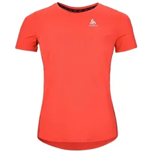 Odlo W CREW NECK S/S ZEROWEIGHT CHILL-TEC Damen Sportshirt, orange, größe L