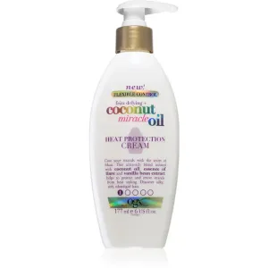 OGX Coconut Miracle Oil Hitzeschutzcreme zur Glättung widerspenstiger Haare 177 ml