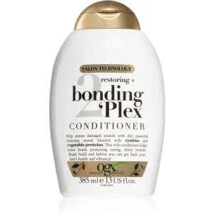 OGX Bonding Plex erneuernder Conditioner für sehr geschädigtes Haar mit Spliss 385 ml