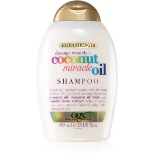 OGX Coconut Miracle Oil stärkendes Shampoo für beschädigtes Haar mit Kokosöl 385 ml