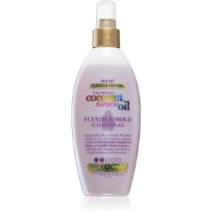 OGX Coconut Miracle Oil leicht festigendes Haarlack ohne Aerosol 177 ml