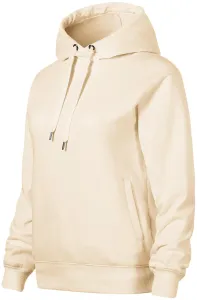 Bequemes Damen-Sweatshirt mit Kapuze, mandel, XS