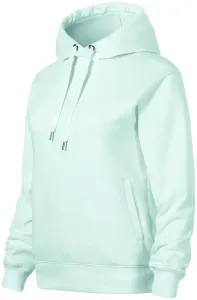 Bequemes Damen-Sweatshirt mit Kapuze, eisgrün, XS