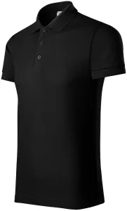 Bequemes Poloshirt für Herren, schwarz, 3XL