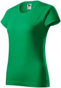 Damen einfaches T-Shirt, Grasgrün, L