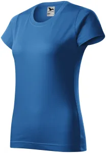 Damen einfaches T-Shirt, hellblau, XL