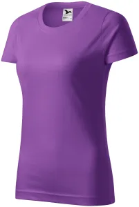 Damen einfaches T-Shirt, lila, S #373953