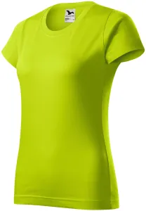 Damen einfaches T-Shirt, lindgrün, 2XL