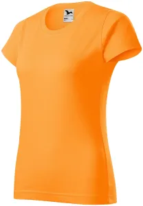 Damen einfaches T-Shirt, Mandarine, L