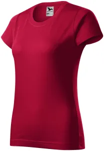 Damen einfaches T-Shirt, marlboro rot, XS
