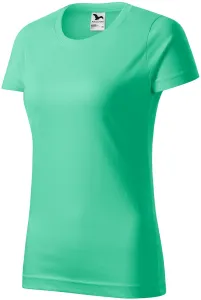 Damen einfaches T-Shirt, Minze, S #702824