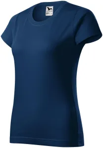 Damen einfaches T-Shirt, Mitternachtsblau, XL #374154