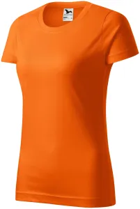 Damen einfaches T-Shirt, orange, L
