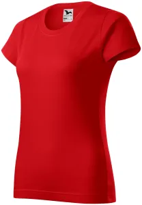 Damen einfaches T-Shirt, rot, XS #702654
