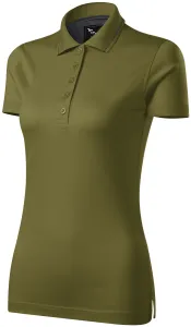 Damen elegantes mercerisiertes Poloshirt, Avocado, S