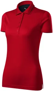 Damen elegantes mercerisiertes Poloshirt, formula red, 2XL