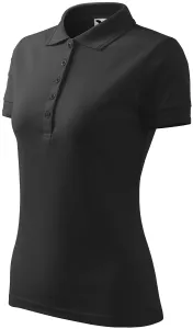 Damen elegantes Poloshirt, Anthrazit Marmor, 2XL