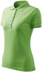 Damen elegantes Poloshirt, erbsengrün, 2XL