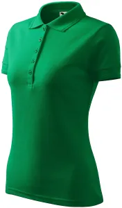 Damen elegantes Poloshirt, Grasgrün, XL