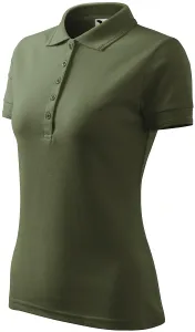Damen elegantes Poloshirt, khaki, M
