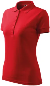 Damen elegantes Poloshirt, rot, S #377560