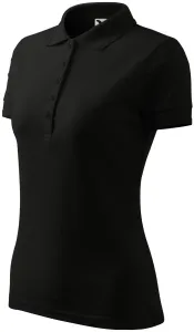 Damen elegantes Poloshirt, schwarz, M #707146