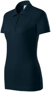 Damen eng anliegendes Poloshirt, dunkelblau, XL